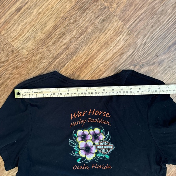 NWT Harley Davidson V Neck T-Shirt War Horse Ocala FL Size XL - Picture 12 of 13